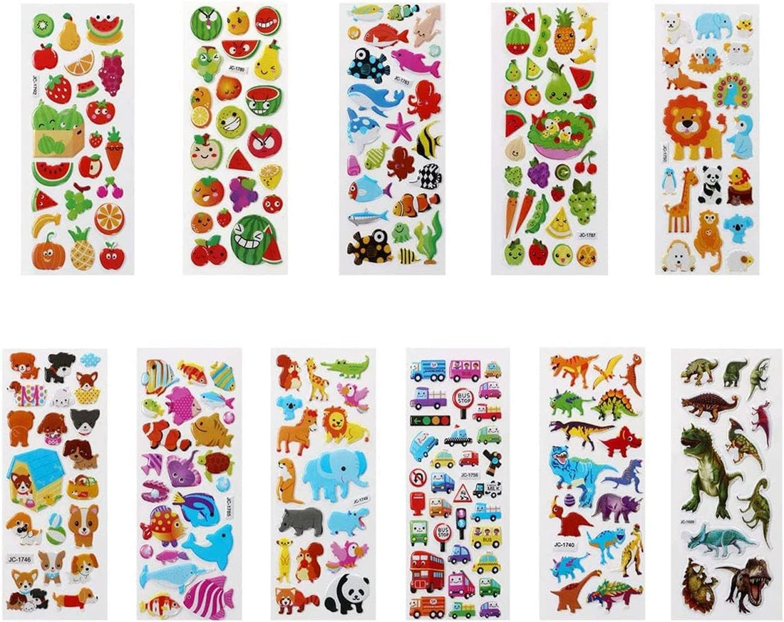 3D Stickers for Kids Puffy Stickers for Rewarding Gifts Scrapbooking
