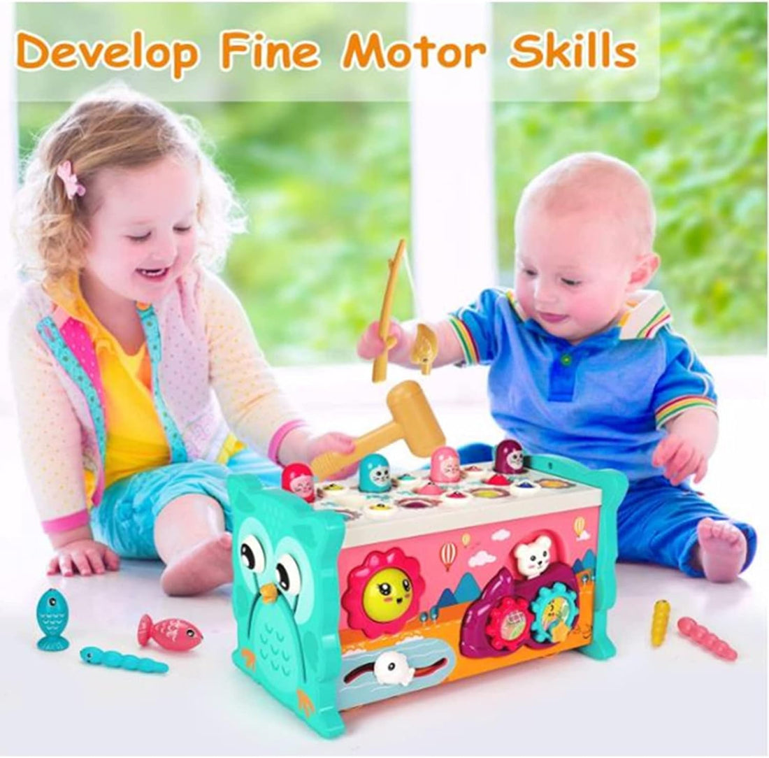8 in 1 Toddler Activity Cube, Baby Montessori Developmental Toy