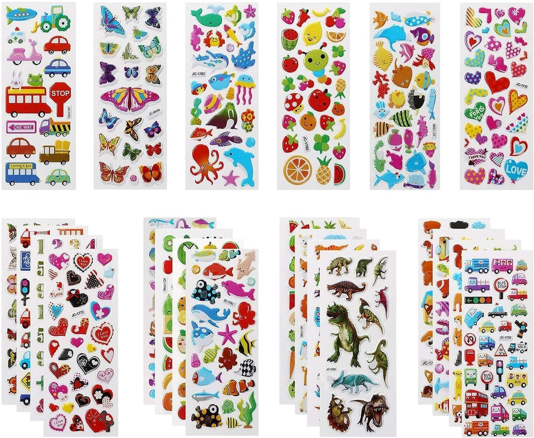 3D Stickers for Kids Puffy Stickers for Rewarding Gifts Scrapbooking